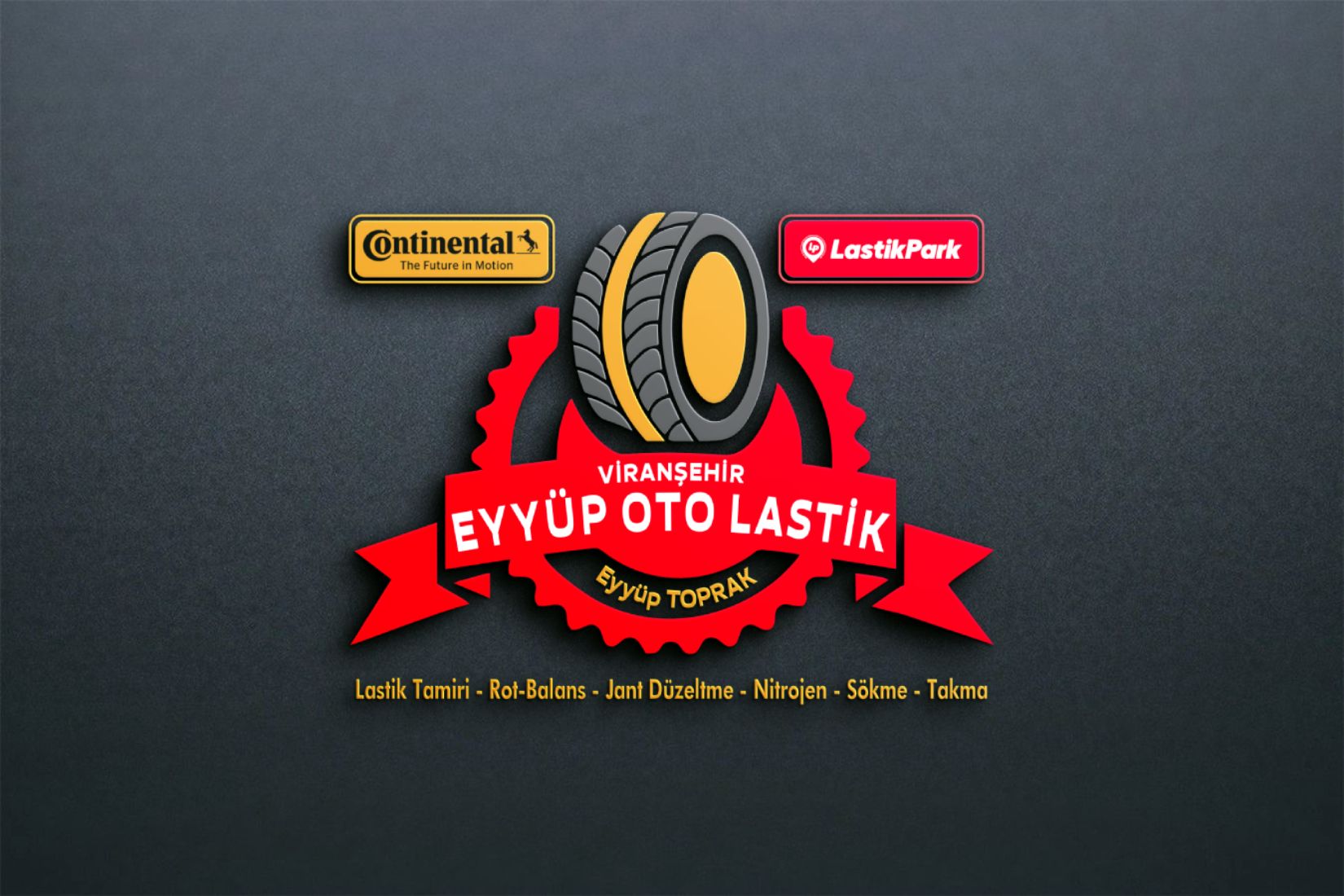 Black Wall Logo Design Mockup by GraphicsFamily